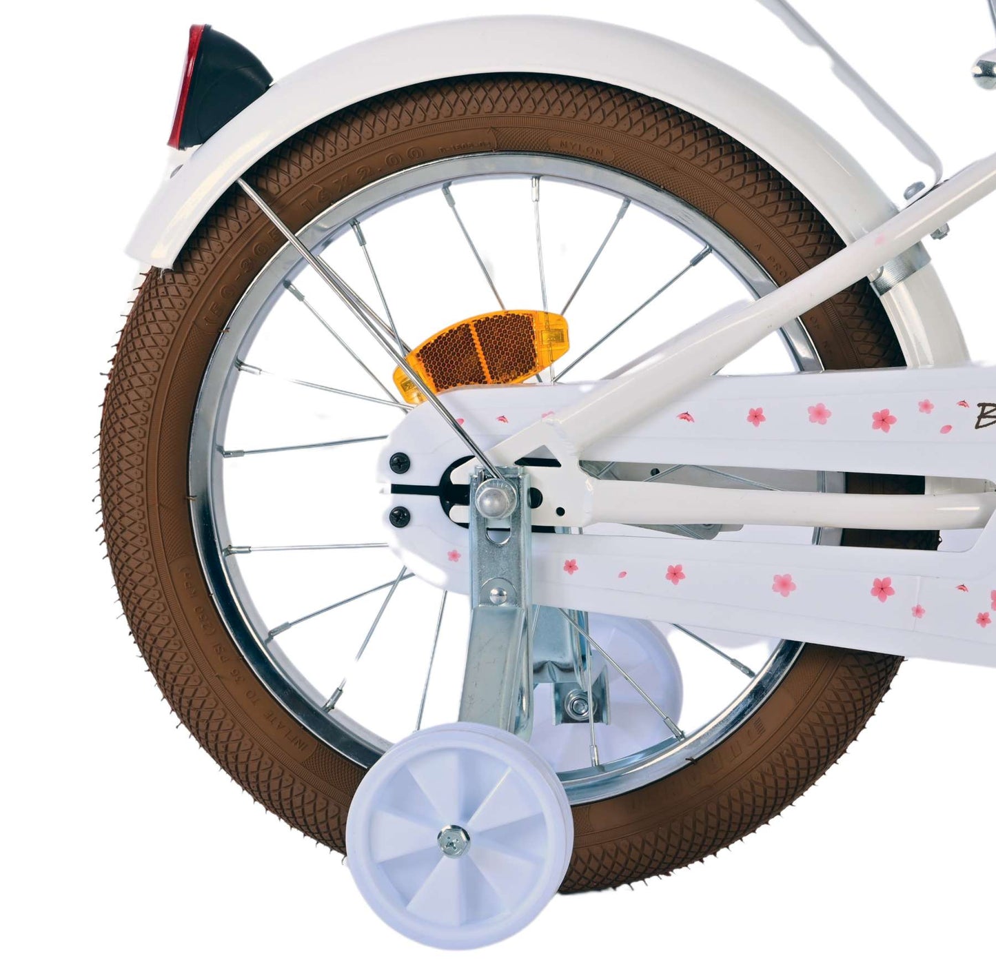 Volare Blossom Kinderfiets - Meisjes - 16 inch - Wit - 4-6 jaar extra afbeelding 3
