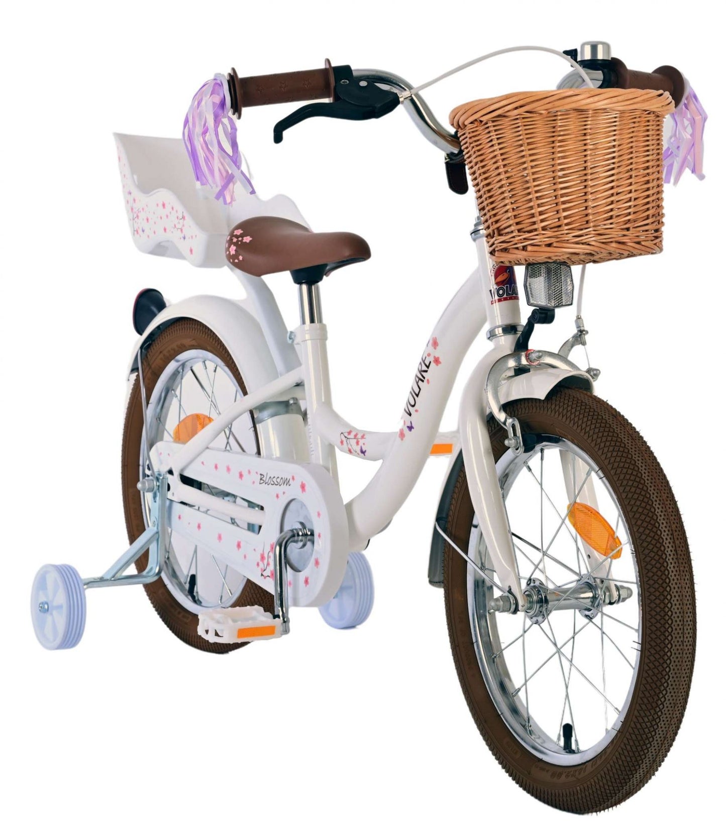 Volare Blossom Kinderfiets - Meisjes - 16 inch - Wit - 4-6 jaar extra afbeelding 6