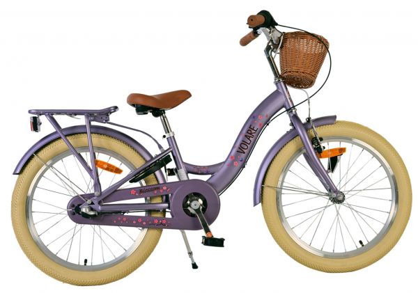 Volare Blossom Kinderfiets - Meisjes - 20 inch - Paars - Nexus 3 versnellingen - 6-8 jaar extra afbeelding 2