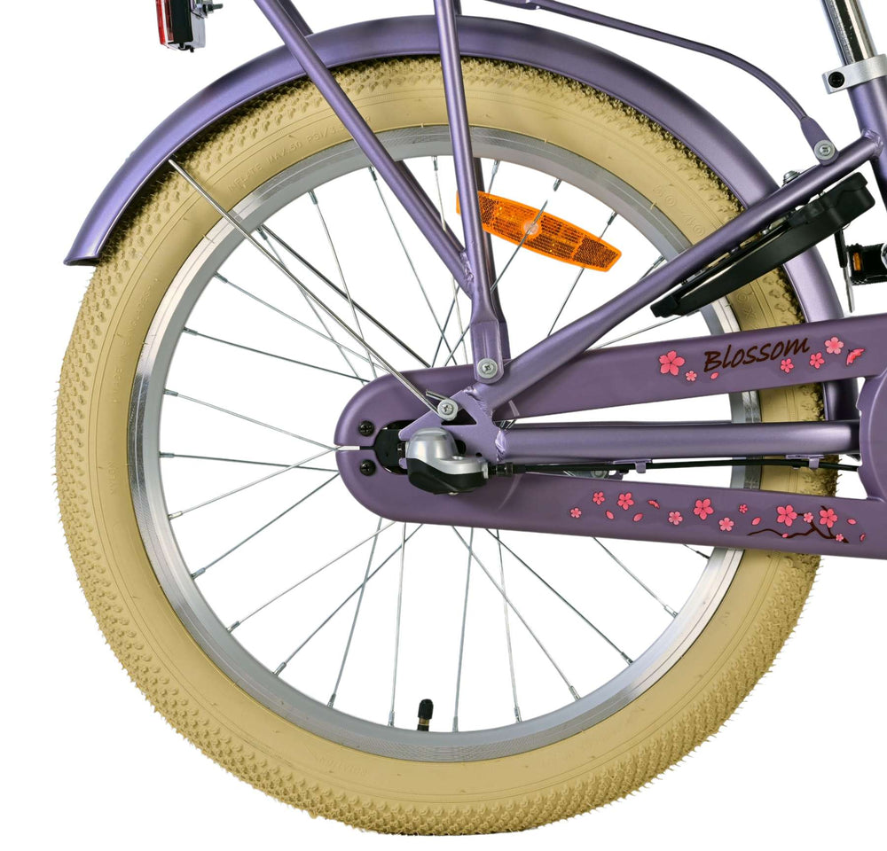 Volare Blossom Kinderfiets - Meisjes - 20 inch - Paars - Nexus 3 versnellingen - 6-8 jaar extra afbeelding 3