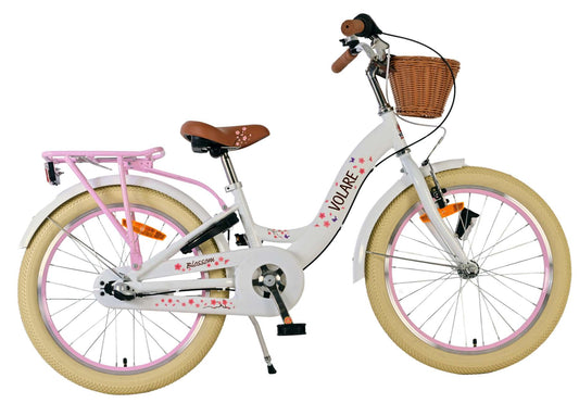 Volare Blossom Kinderfiets - Meisjes - 20 inch - Wit - Nexus 3 versnellingen - 6-8 jaar bij Fietstotaal