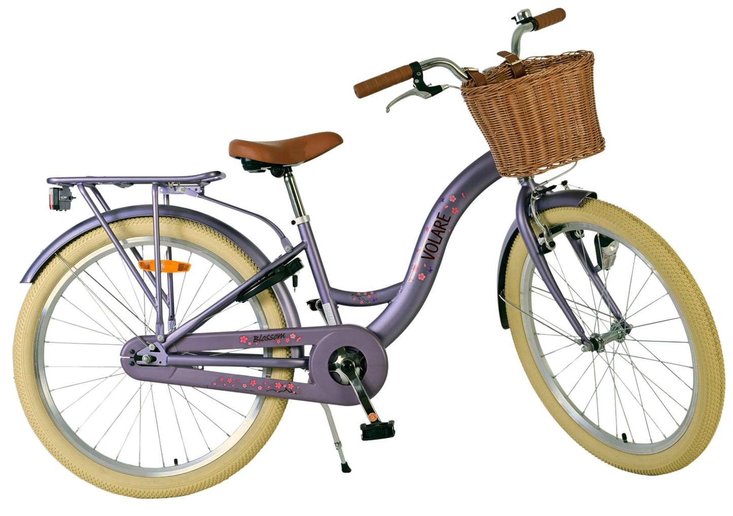 Volare Blossom Kinderfiets - Meisjes - 24 inch - Paars - 8-10 jaar extra afbeelding 11