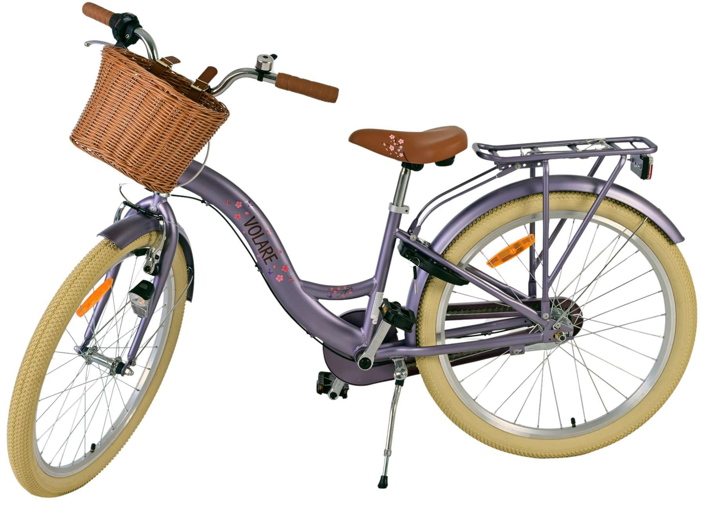Volare Blossom Kinderfiets - Meisjes - 24 inch - Paars - 3 Versnellingen - 8-10 jaar extra afbeelding 10