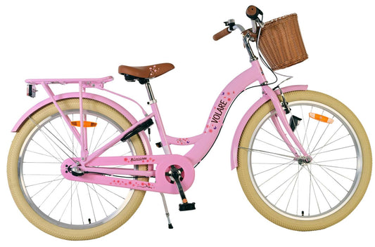 Volare Blossom Kinderfiets - Meisjes - 24 inch - Roze - 3 Versnellingen - 8-10 jaar bij Fietstotaal