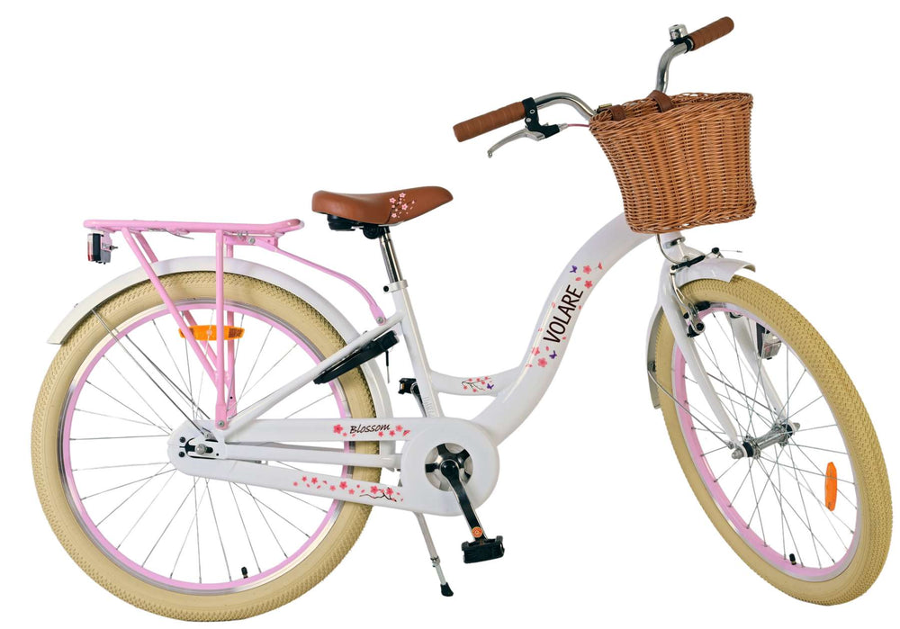 Volare Blossom Kinderfiets - Meisjes - 24 inch - Wit - 8-10 jaar extra afbeelding 11