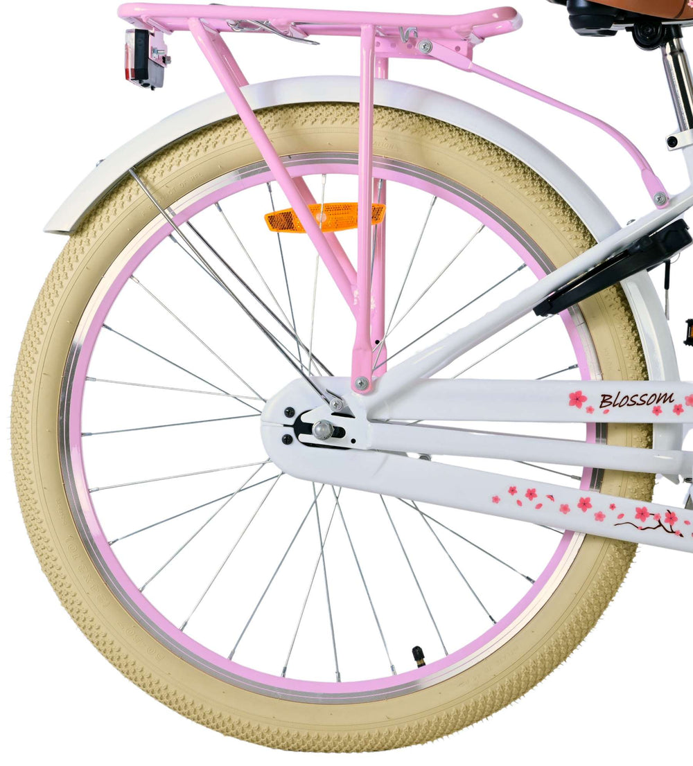 Volare Blossom Kinderfiets - Meisjes - 24 inch - Wit - 8-10 jaar extra afbeelding 3
