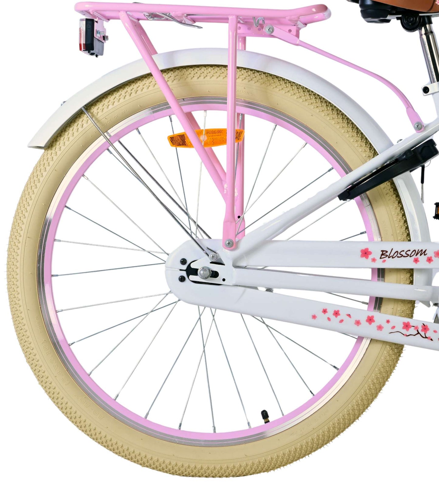 Volare Blossom Kinderfiets - Meisjes - 24 inch - Wit - 8-10 jaar extra afbeelding 3