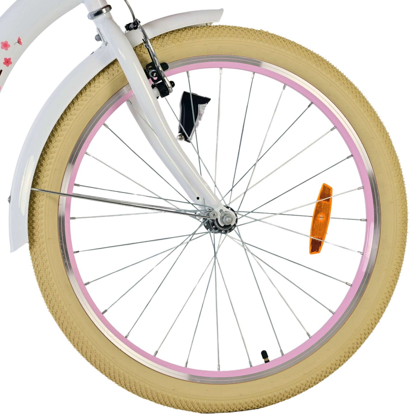 Volare Blossom Kinderfiets - Meisjes - 24 inch - Wit - 8-10 jaar extra afbeelding 4