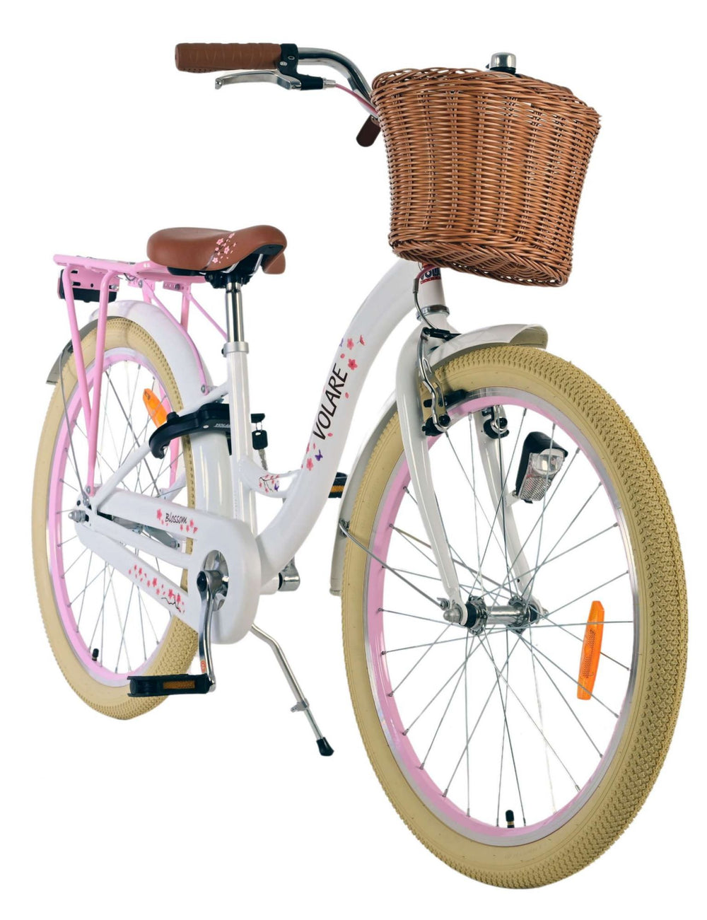 Volare Blossom Kinderfiets - Meisjes - 24 inch - Wit - 8-10 jaar extra afbeelding 6