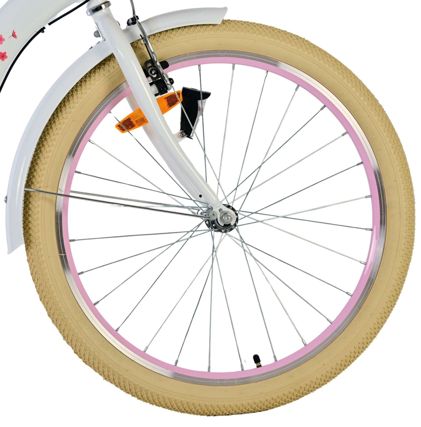 Volare Blossom Kinderfiets - Meisjes - 24 inch - Wit - 3 Versnellingen - 8-10 jaar extra afbeelding 4