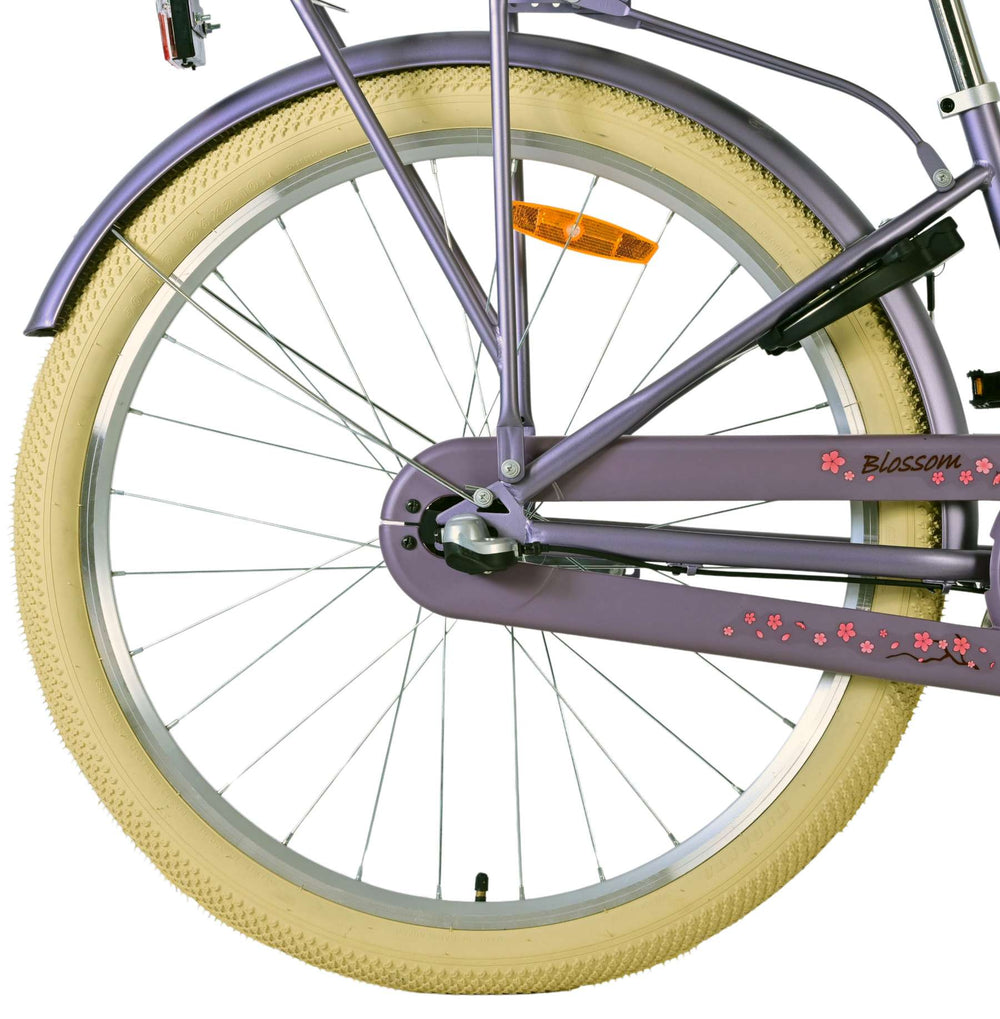 Volare Blossom Kinderfiets - Meisjes - 26 inch - Paars - Nexus 3 versnellingen - 10-12 jaar extra afbeelding 3