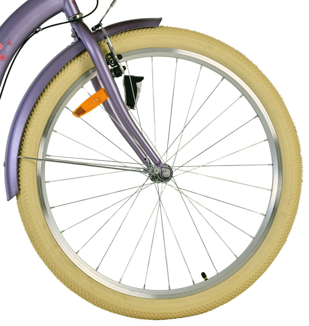 Volare Blossom Kinderfiets - Meisjes - 26 inch - Paars - Nexus 3 versnellingen - 10-12 jaar extra afbeelding 4