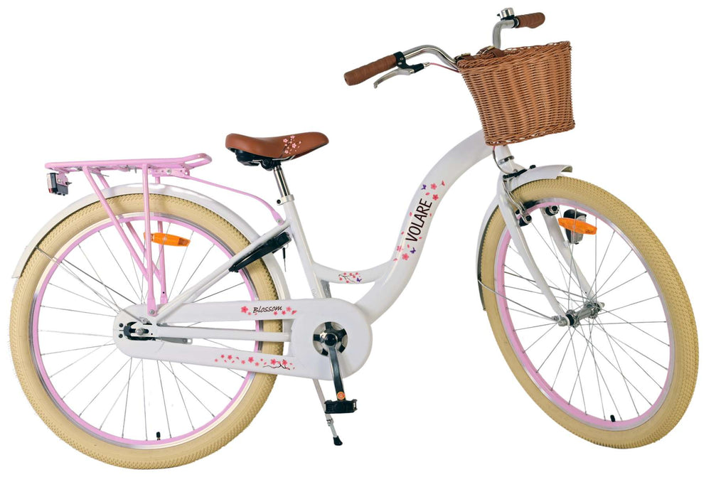 Volare Blossom Kinderfiets - Meisjes - 26 inch - Wit - 10-12 jaar extra afbeelding 11