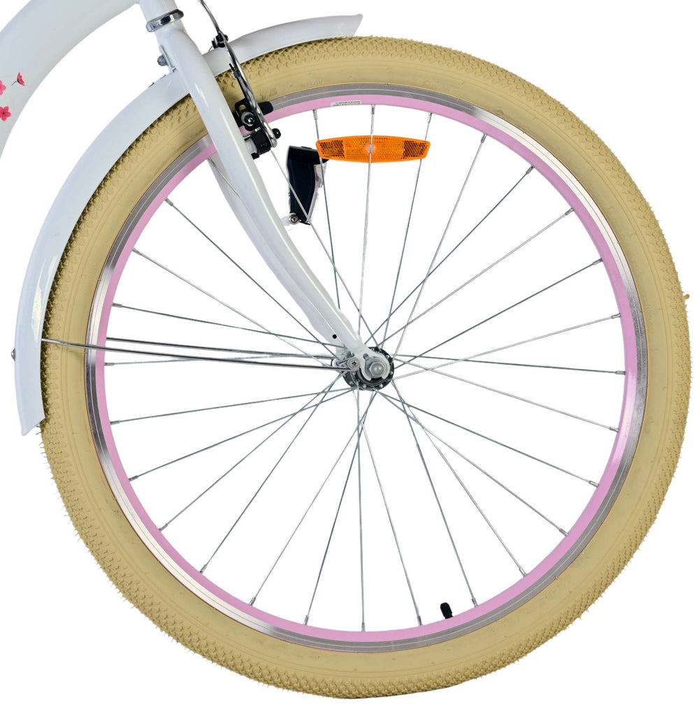 Volare Blossom Kinderfiets - Meisjes - 26 inch - Wit - 10-12 jaar extra afbeelding 4
