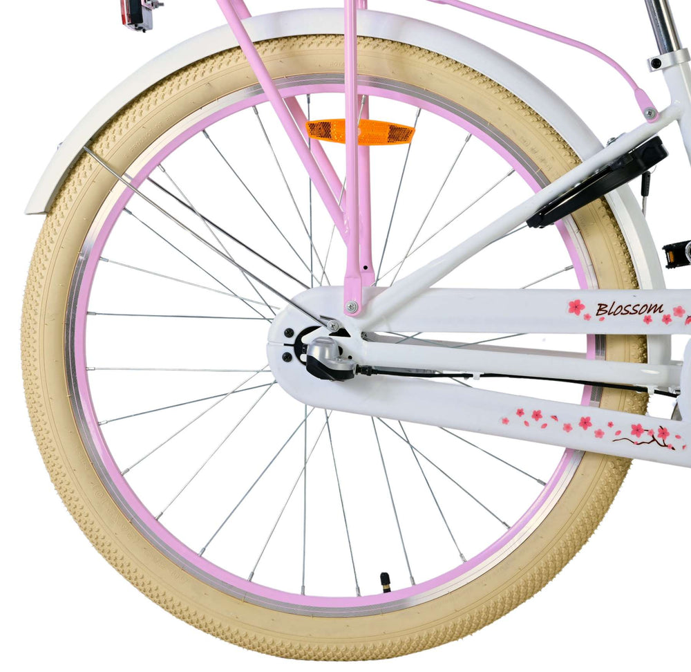 Volare Blossom Kinderfiets - Meisjes - 26 inch - Wit - Nexus 3 versnellingen - 10-12 jaar extra afbeelding 5