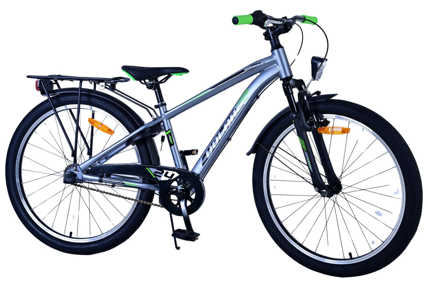 Volare Cross Kinderfiets - Jongens - 24 inch - donker Grijs- 3 versnellingen - 8-10 jaar extra afbeelding 15