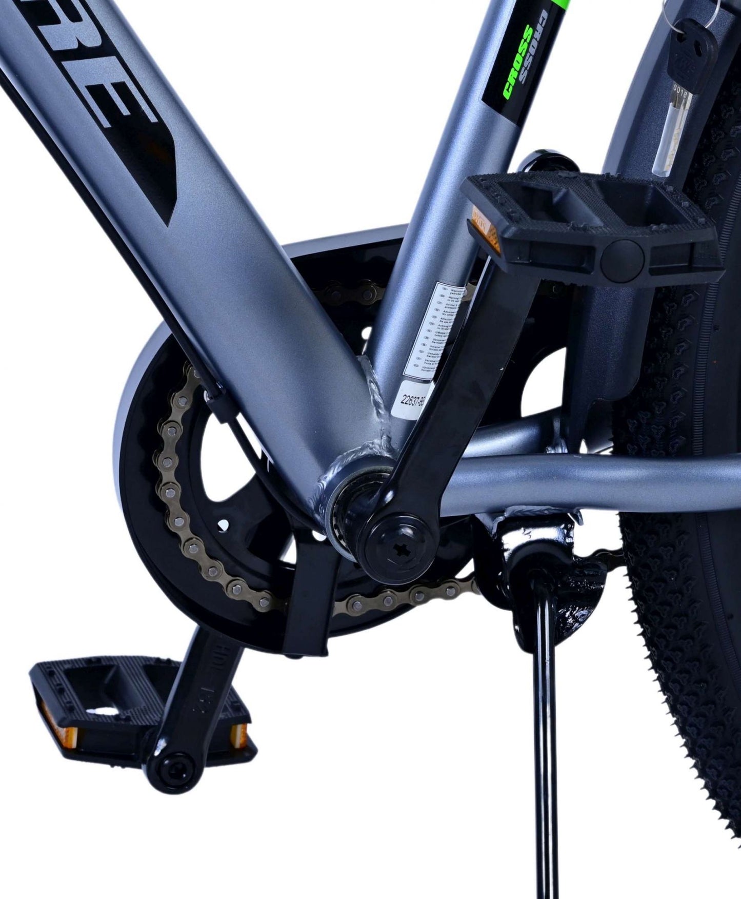 Volare Cross Kinderfiets - Jongens - 26 inch - donker Grijs - 3 Versnellingen - 10-12 jaar extra afbeelding 13