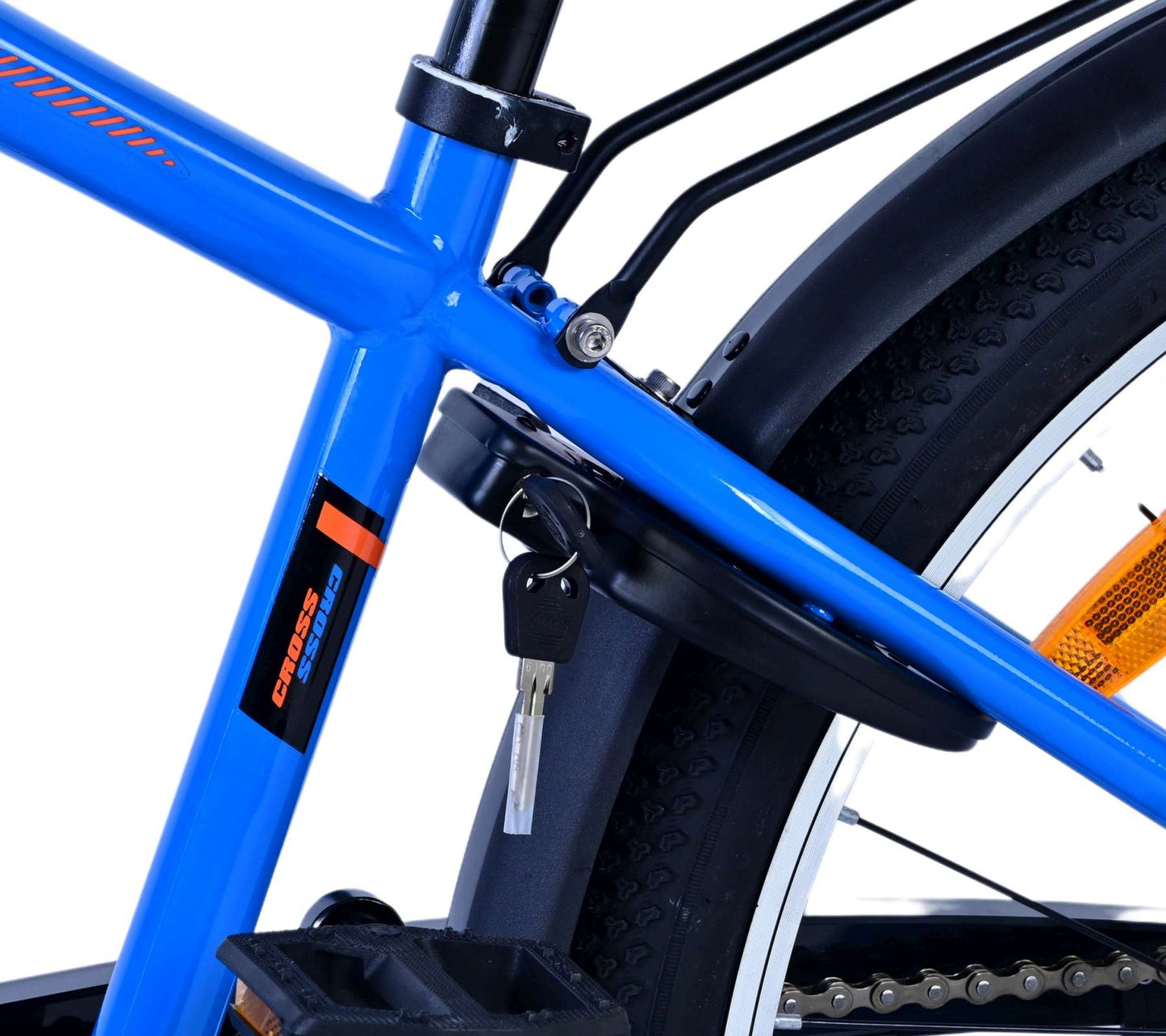 Volare Cross Kinderfiets - Jongens - 24 inch - Blauw - 3 versnellingen - 8-10 jaar extra afbeelding 6