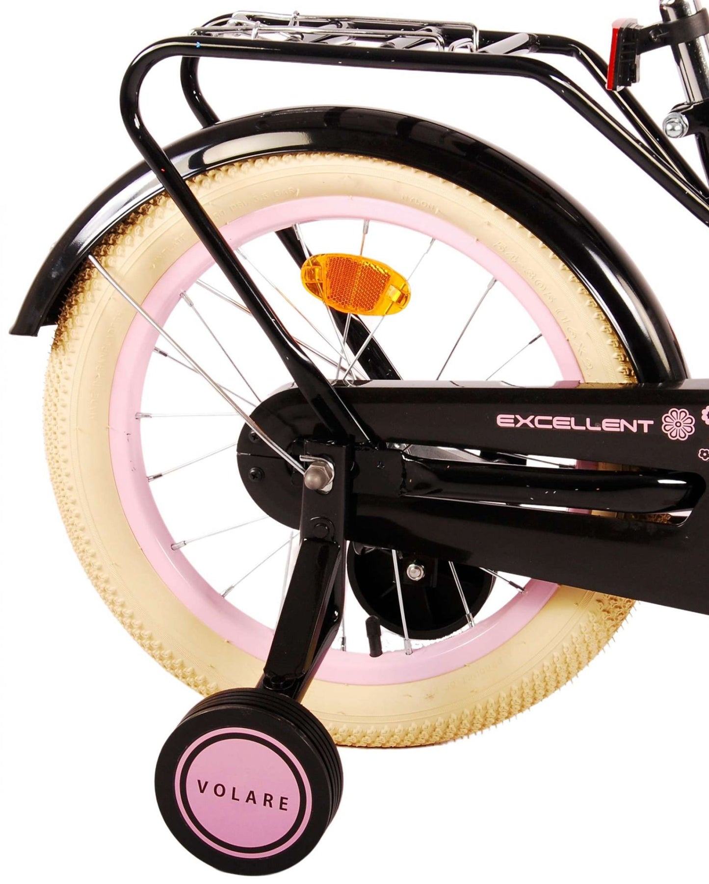 Volare Excellent Kinderfiets - Meisjes - 16 inch - Zwart - 95% afgemonteerd - 4-6 jaar extra afbeelding 5