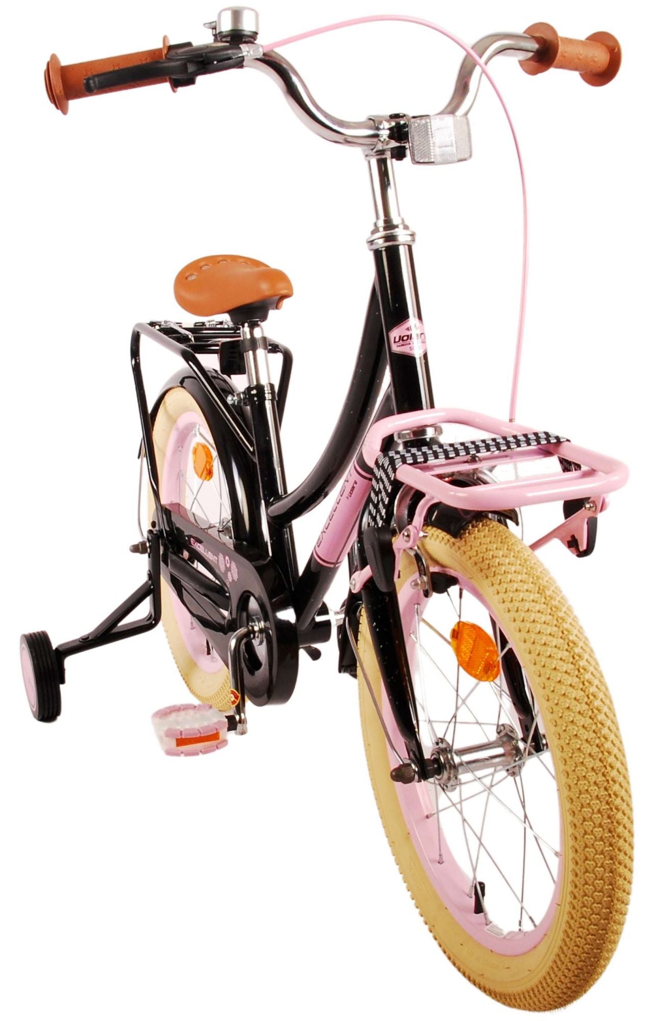 Volare Excellent Kinderfiets - Meisjes - 16 inch - Zwart - 95% afgemonteerd - 4-6 jaar extra afbeelding 11