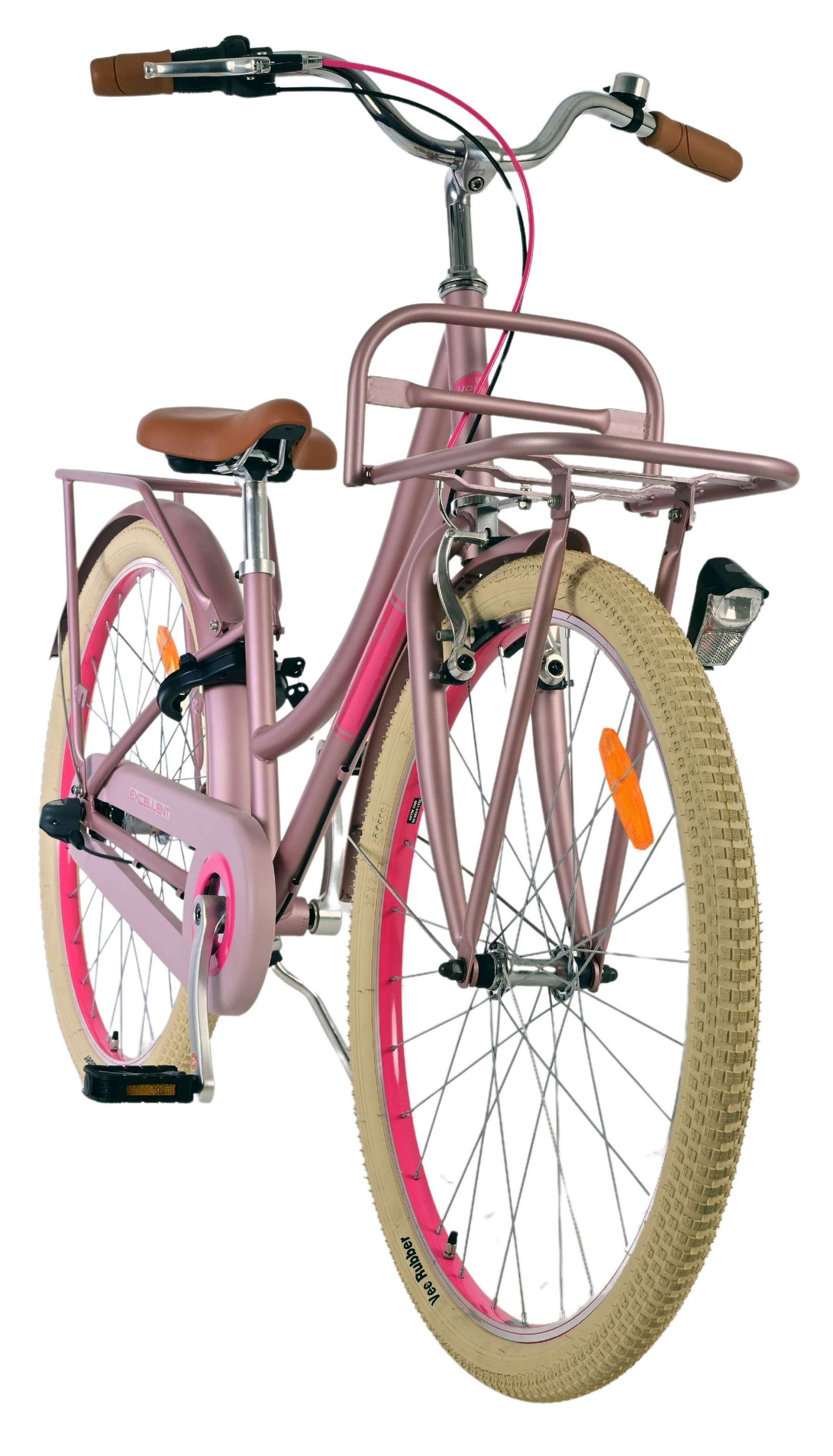 Volare Excellent Kinderfiets - Meisjes - 26 inch - Mat Roze - 3 versnellingen - 10-12 jaar extra afbeelding 8