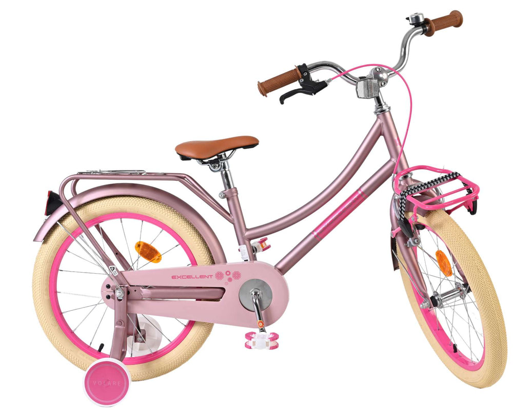 Volare Excellent Kinderfiets - Meisjes - 18 inch - Mat Roze - 5-7 jaar extra afbeelding 11