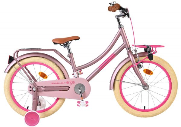 Volare Excellent Kinderfiets - Meisjes - 18 inch - Mat Roze - 5-7 jaar extra afbeelding 2