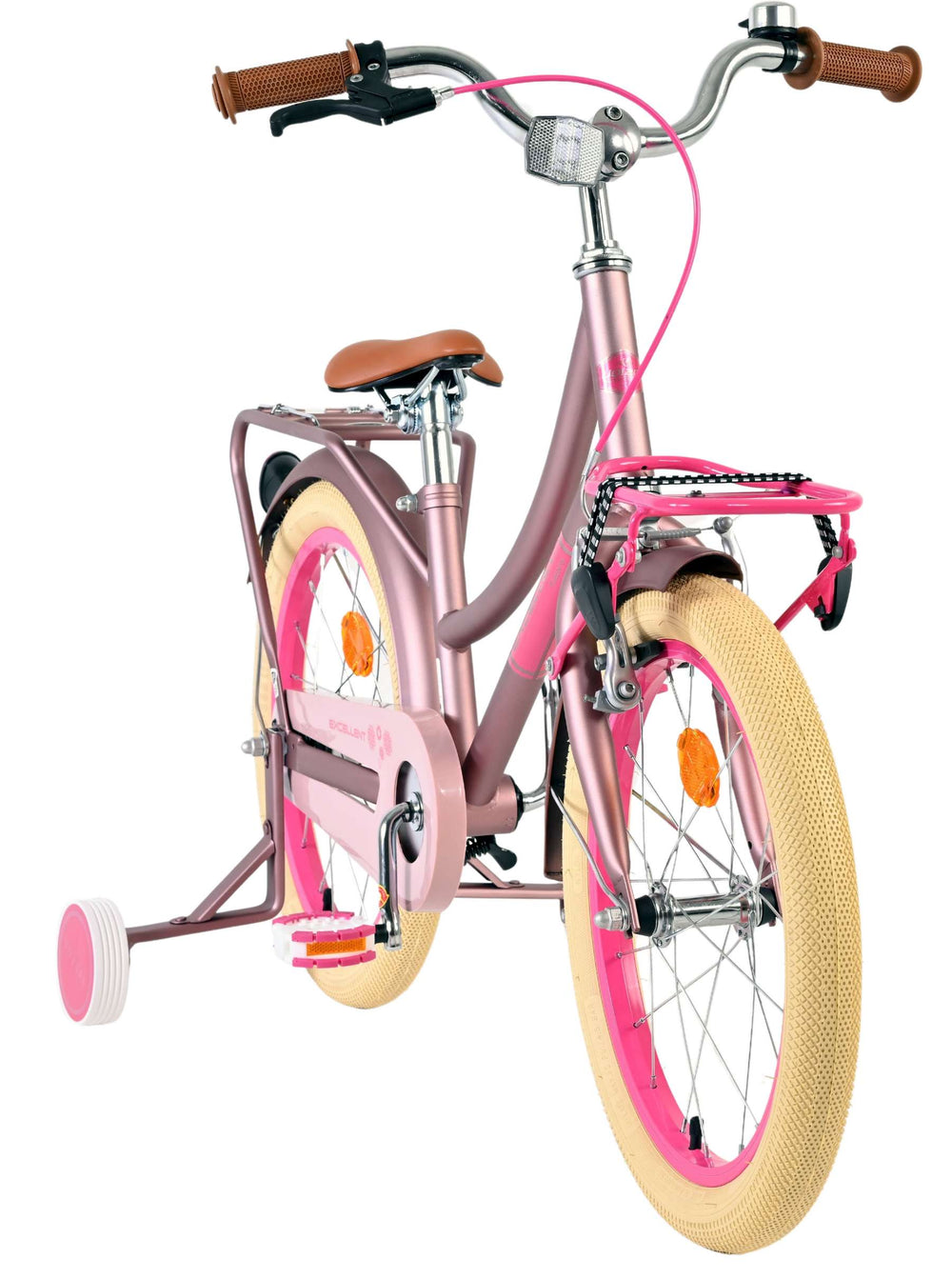 Volare Excellent Kinderfiets - Meisjes - 18 inch - Mat Roze - 5-7 jaar extra afbeelding 6