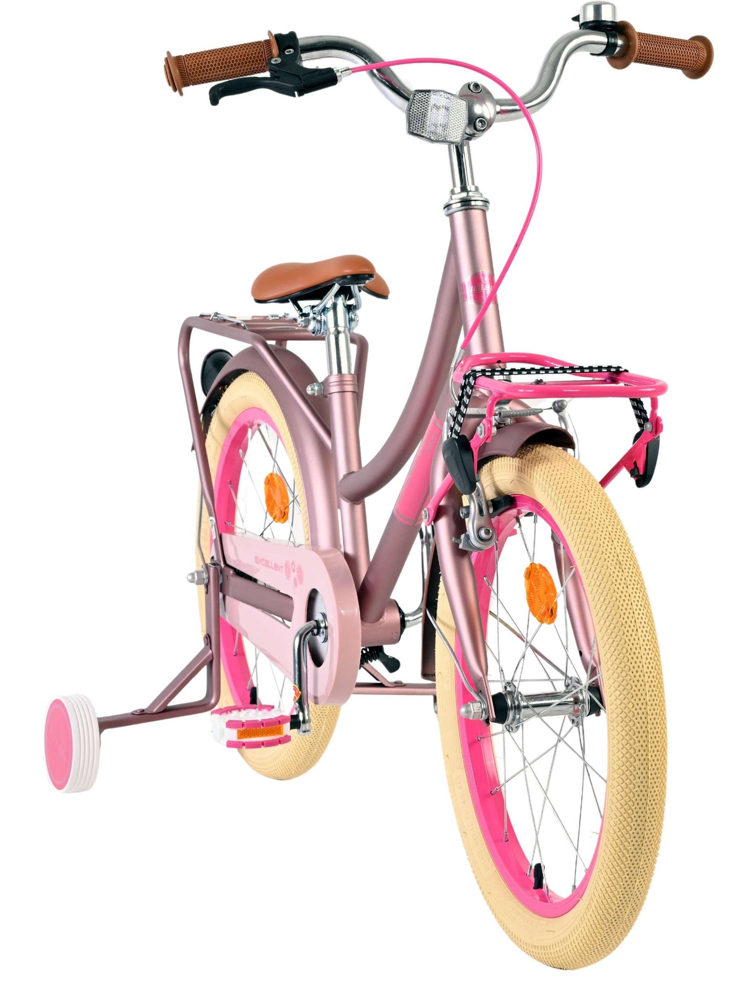 Volare Excellent Kinderfiets - Meisjes - 18 inch - Mat Roze - 5-7 jaar extra afbeelding 6