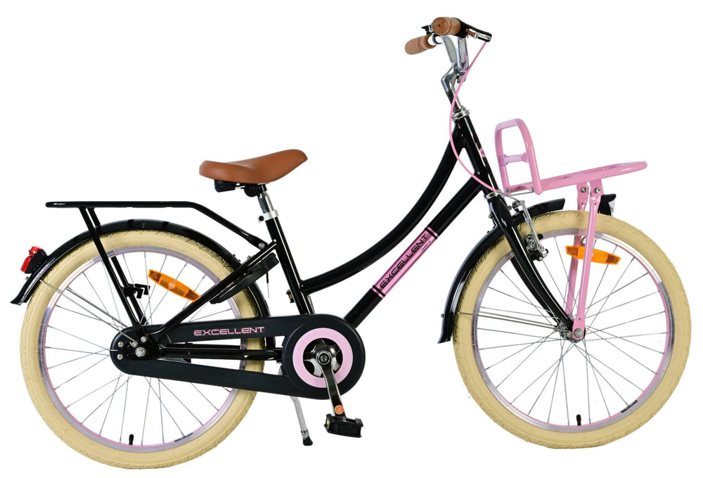Volare Excellent Kinderfiets - Meisjes - 20 inch - Zwart - 6-8 jaar bij Fietstotaal