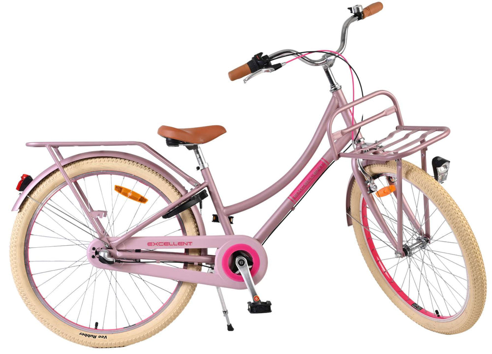 Volare Excellent Kinderfiets - Meisjes - 24 inch - Mat Roze - 3 Versnellingen - 8-10 jaar extra afbeelding 12
