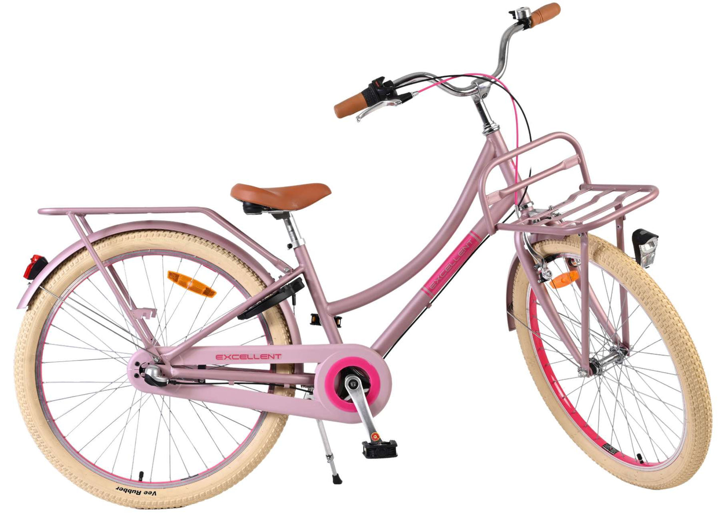 Volare Excellent Kinderfiets - Meisjes - 24 inch - Mat Roze - 3 Versnellingen - 8-10 jaar extra afbeelding 12