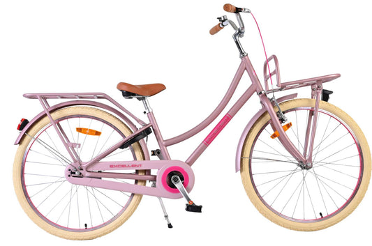 Volare Excellent Kinderfiets - Meisjes - 24 inch - Mat Roze - 8-10 jaar bij Fietstotaal
