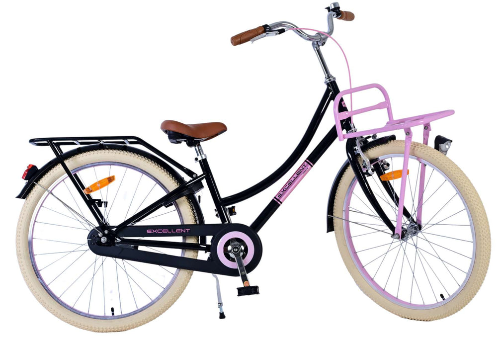 Volare Excellent Kinderfiets - Meisjes - 24 inch - Zwart - 8-10 jaar extra afbeelding 3