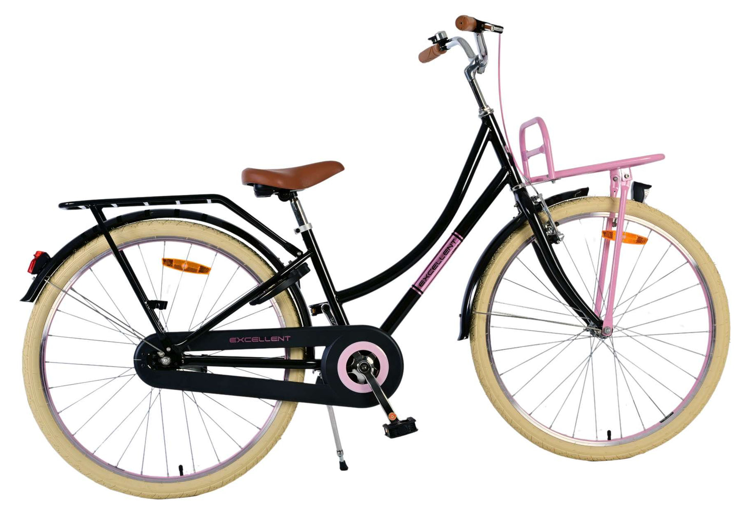 Volare Excellent Kinderfiets - Meisjes - 26 inch - Zwart - 10-12 jaar bij Fietstotaal
