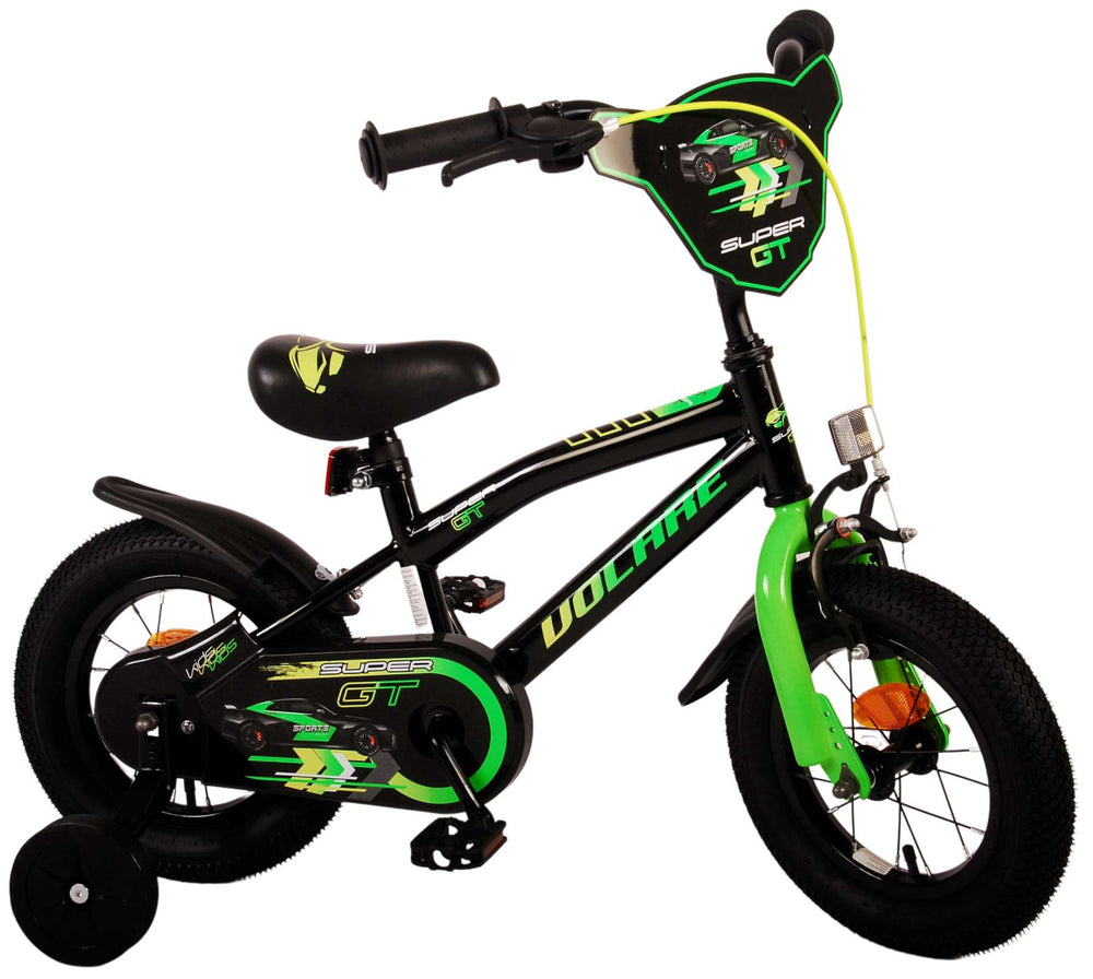 Volare Super GT Kinderfiets - Jongens - 12 inch - Groen - 3-5 jaar extra afbeelding 4