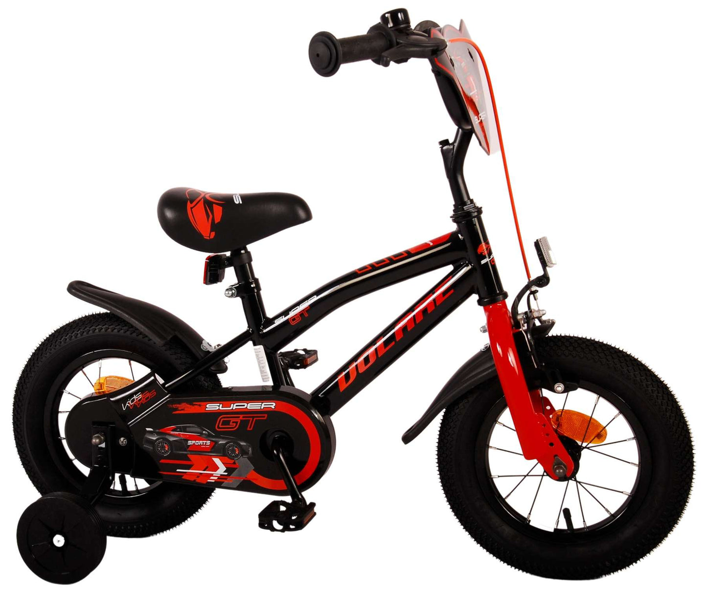 Volare Super GT Kinderfiets - Jongens - 12 inch - Rood - 3-5 jaar extra afbeelding 3