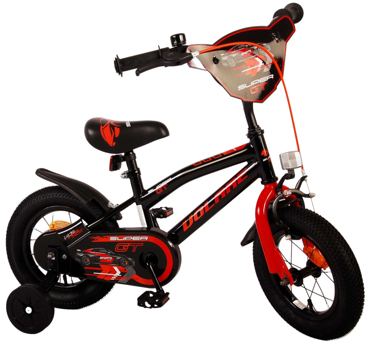Volare Super GT Kinderfiets - Jongens - 12 inch - Rood - 3-5 jaar extra afbeelding 4