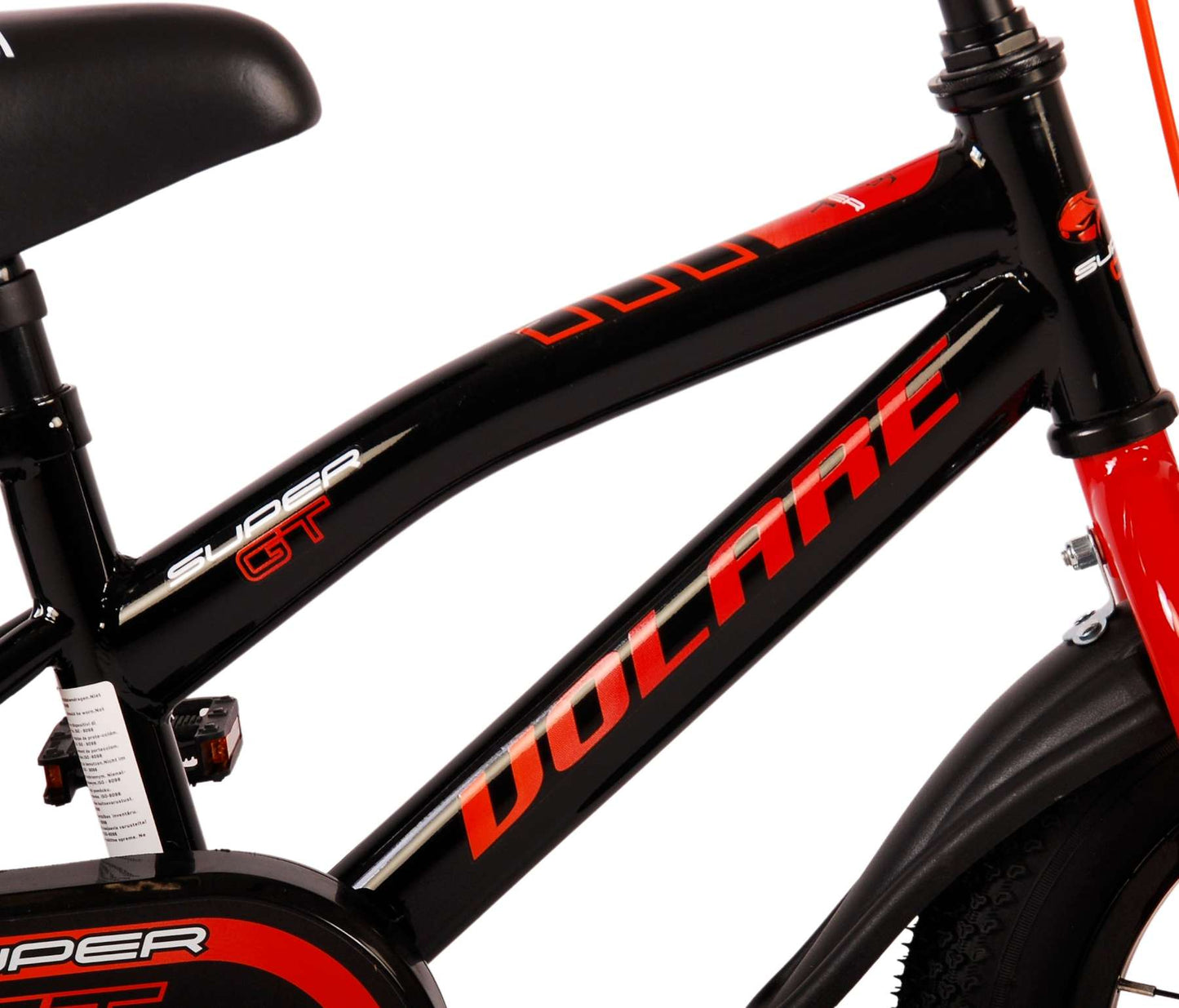 Volare Super GT Kinderfiets - Jongens - 12 inch - Rood - 3-5 jaar extra afbeelding 8