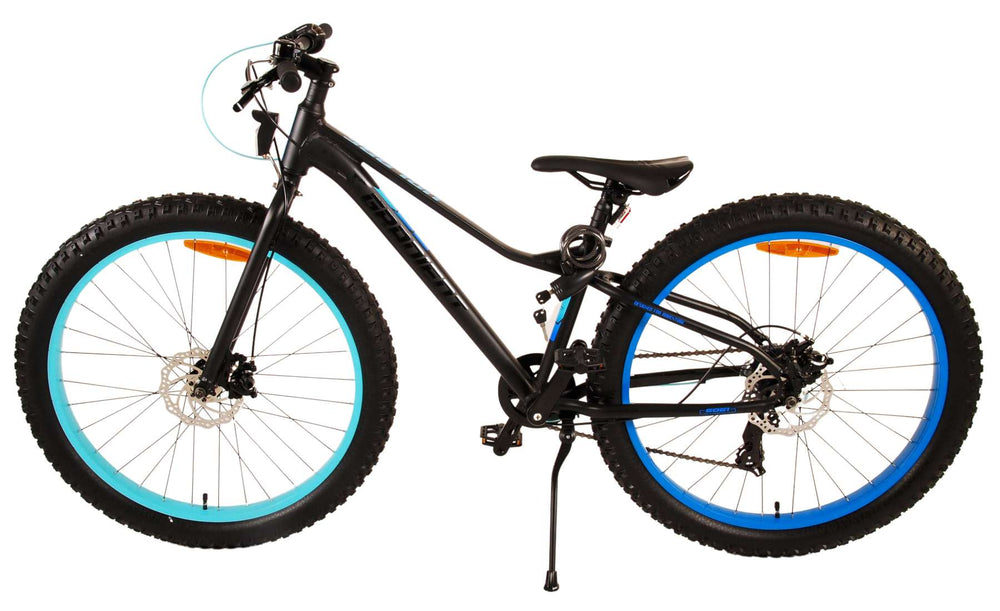 Volare Gradient Kinderfiets â€“ Jongens â€“ 26 inch â€“ Zwart Blauw â€“ 7 speed â€“ Prime Collection - Zwart, Blauw - 7 versnellingen - 10-12 jaar extra afbeelding 7