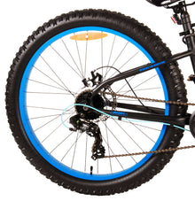Volare Gradient Kinderfiets â€“ Jongens â€“ 26 inch â€“ Zwart Blauw â€“ 7 speed â€“ Prime Collection - Zwart, Blauw - 7 versnellingen - 10-12 jaar extra afbeelding 17