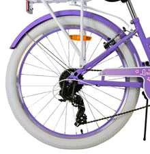 Volare Lovely Kinderfiets - Meisjes - 24 inch - Paars - 7 Versnellingen - 8-10 jaar extra afbeelding 12