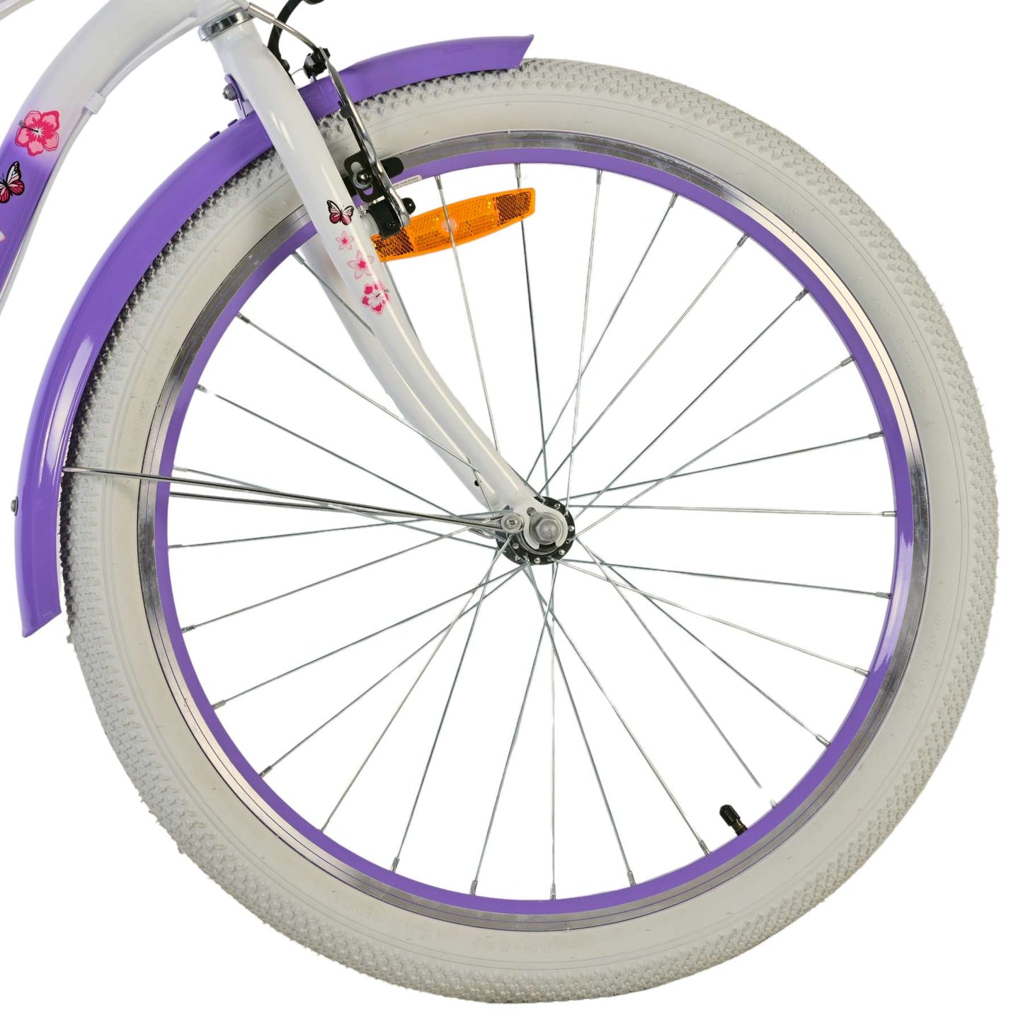 Volare Lovely Kinderfiets - Meisjes - 24 inch - Paars - 7 Versnellingen - 8-10 jaar extra afbeelding 11