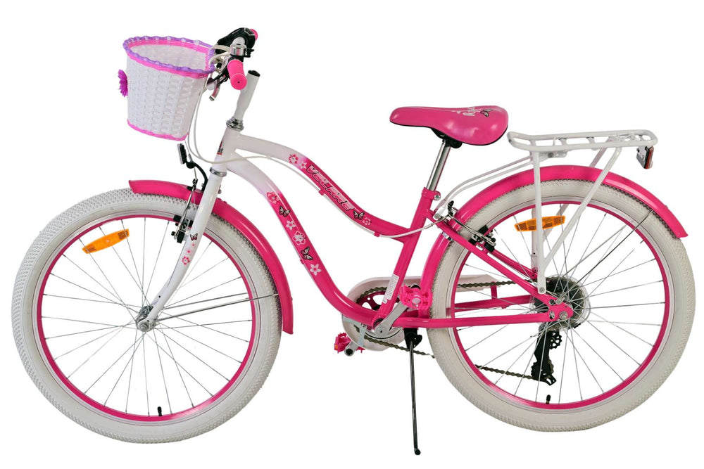 Volare Lovely Kinderfiets - Meisjes - 24 inch - Roze - 7 Versnellingen - 8-10 jaar extra afbeelding 6