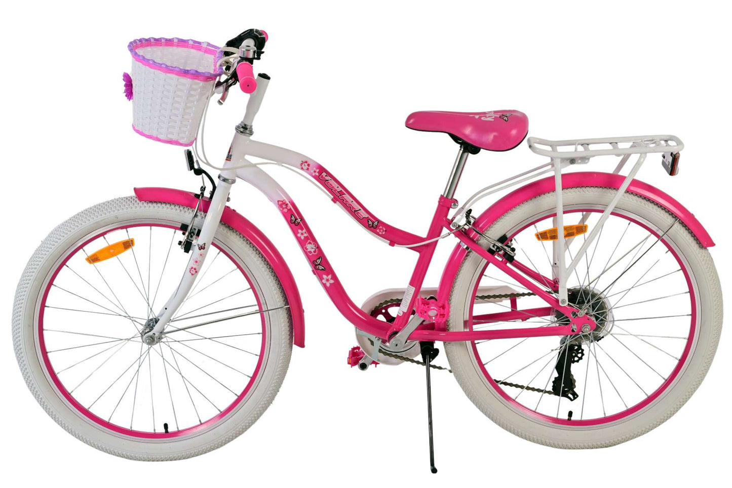 Volare Lovely Kinderfiets - Meisjes - 24 inch - Roze - 7 Versnellingen - 8-10 jaar extra afbeelding 6