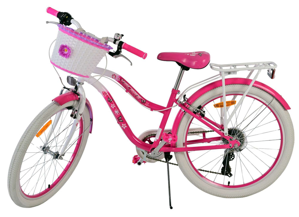 Volare Lovely Kinderfiets - Meisjes - 24 inch - Roze - 7 Versnellingen - 8-10 jaar extra afbeelding 5