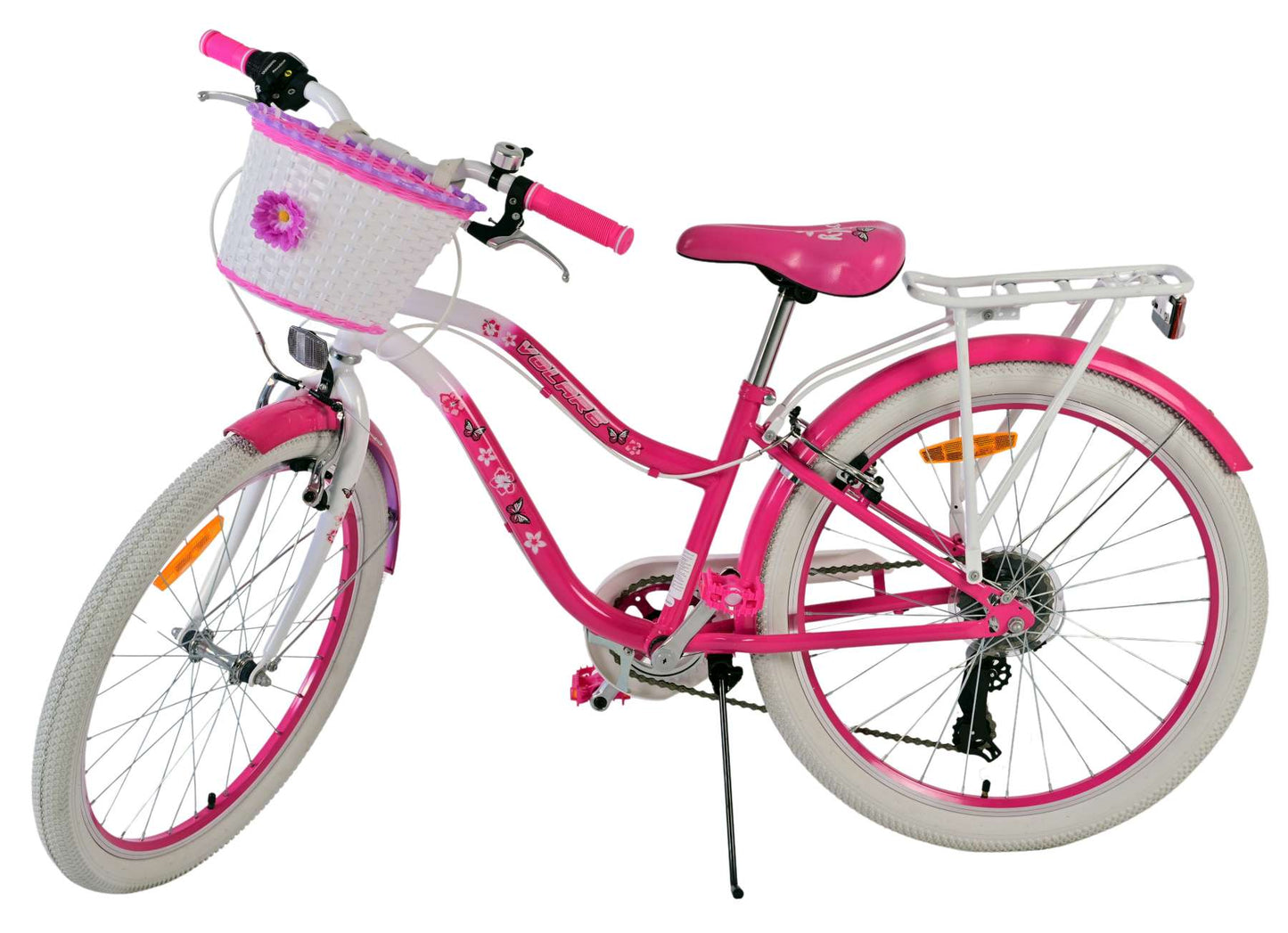Volare Lovely Kinderfiets - Meisjes - 24 inch - Roze - 7 Versnellingen - 8-10 jaar extra afbeelding 5