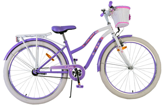 Volare Lovely Kinderfiets - Meisjes - 26 inch - Paars - 10-12 jaar bij Fietstotaal