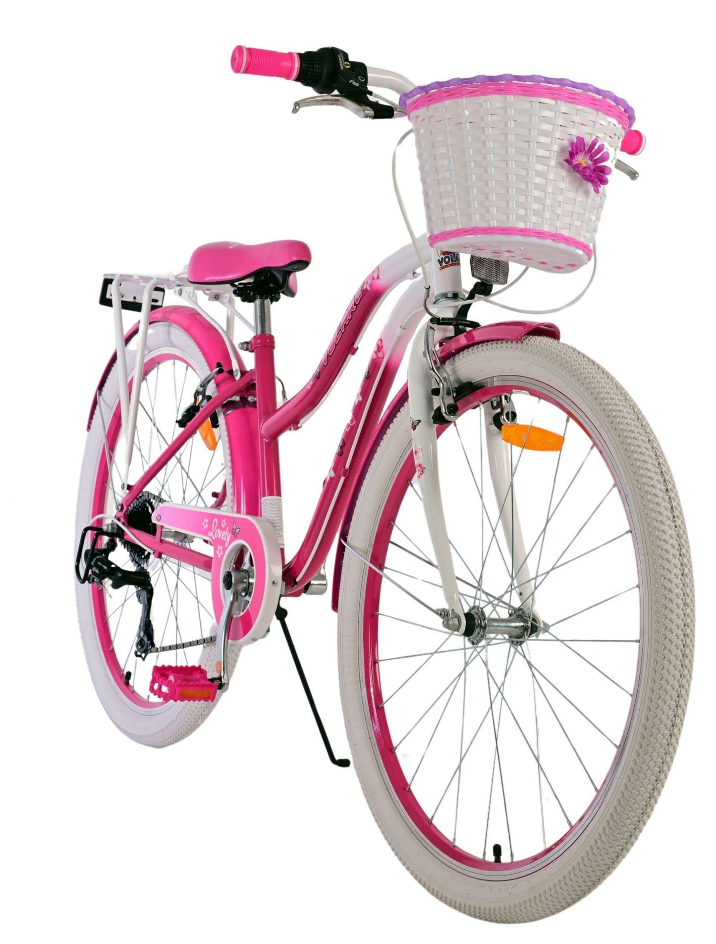 Volare Lovely Kinderfiets - Meisjes - 26 inch - Roze - 7 speed - 7 versnellingen - 10-12 jaar extra afbeelding 8