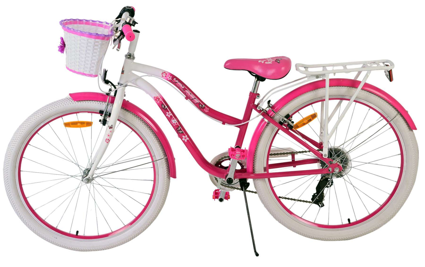 Volare Lovely Kinderfiets - Meisjes - 26 inch - Roze - 7 speed - 7 versnellingen - 10-12 jaar extra afbeelding 6